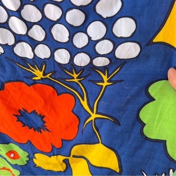 CLEARANCE Marimekko Target Kukkatori Blue SUMMER FLORAL Tunic Dress SIZE SMALL - Picture 4 of 10